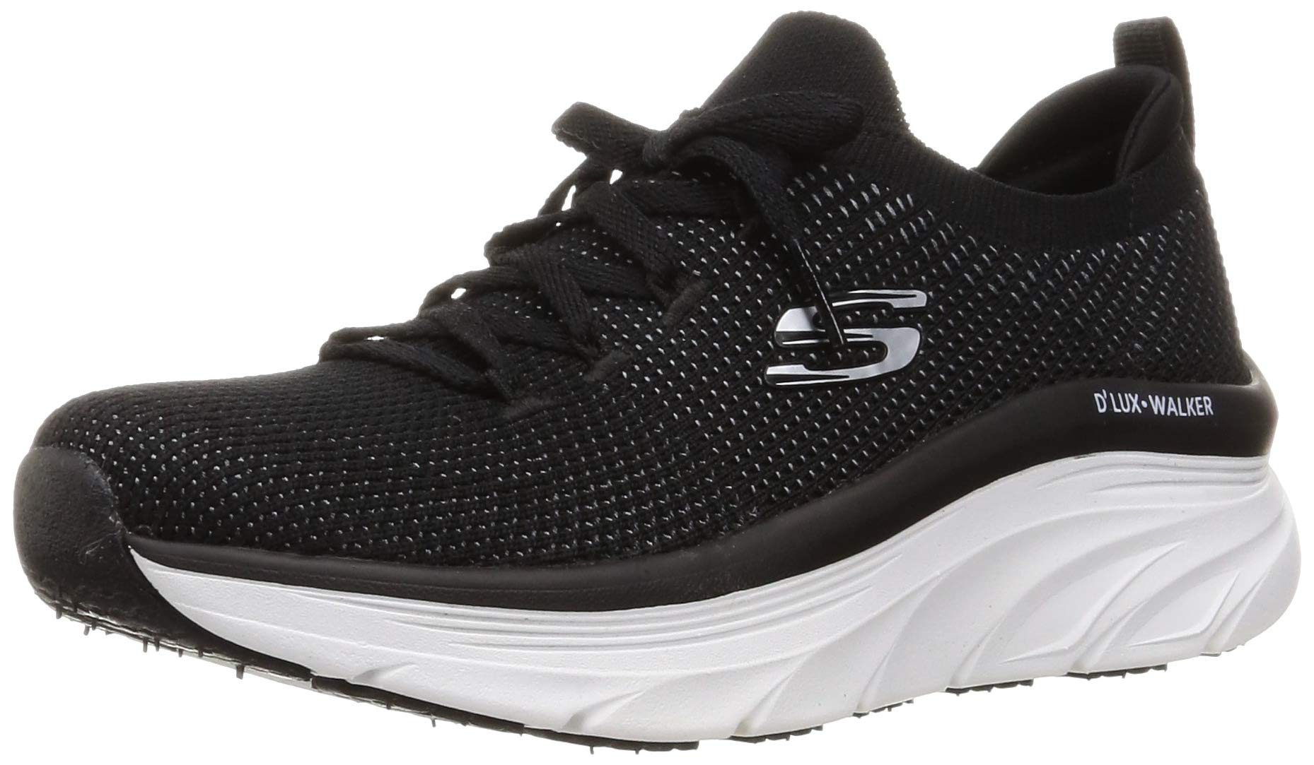 Skechers D'lux Walker, Women's Trainers, Black White