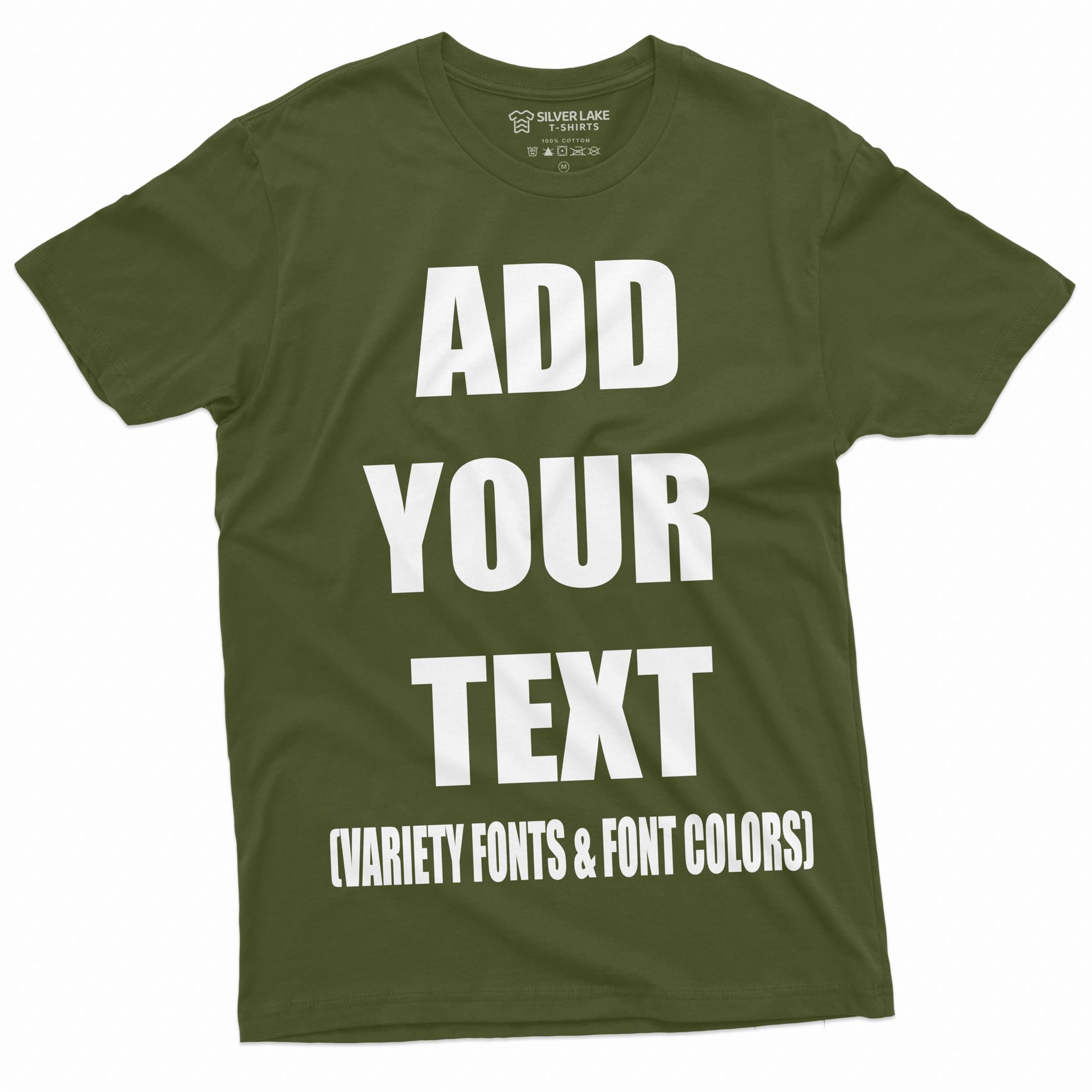 Add Your Text Custom T-Shirt Men's Customizable Tee Personlized Tshirt