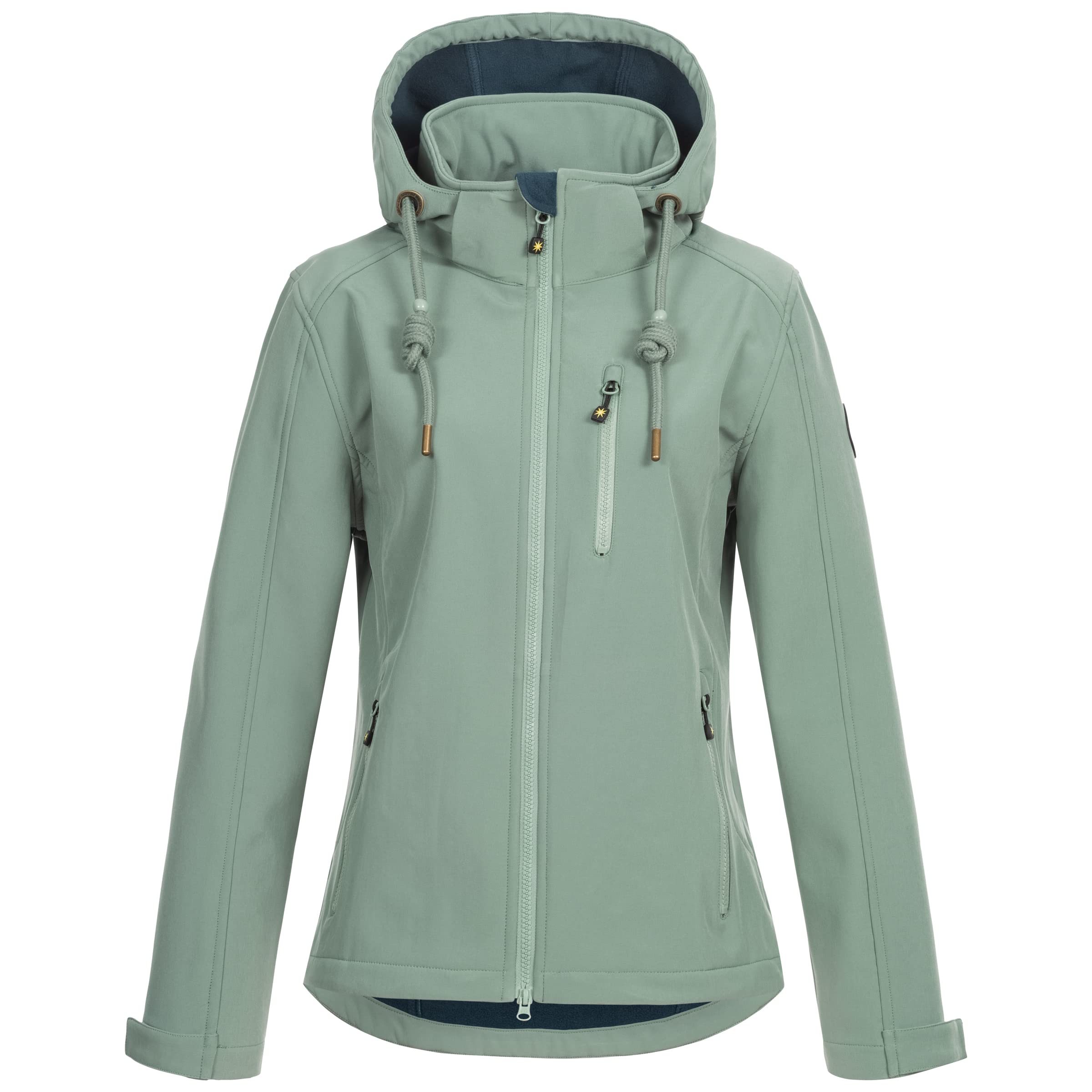 Ankerglut Freude Women's Softshell with Removable Hood Transition Jacket with Wi