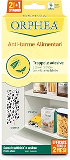 Orphea, Food Moth Killer Eliminates Food Butterflies and Prevents Development, No Insecticide, Odourless Natural Action, 3 Adhesive Traps