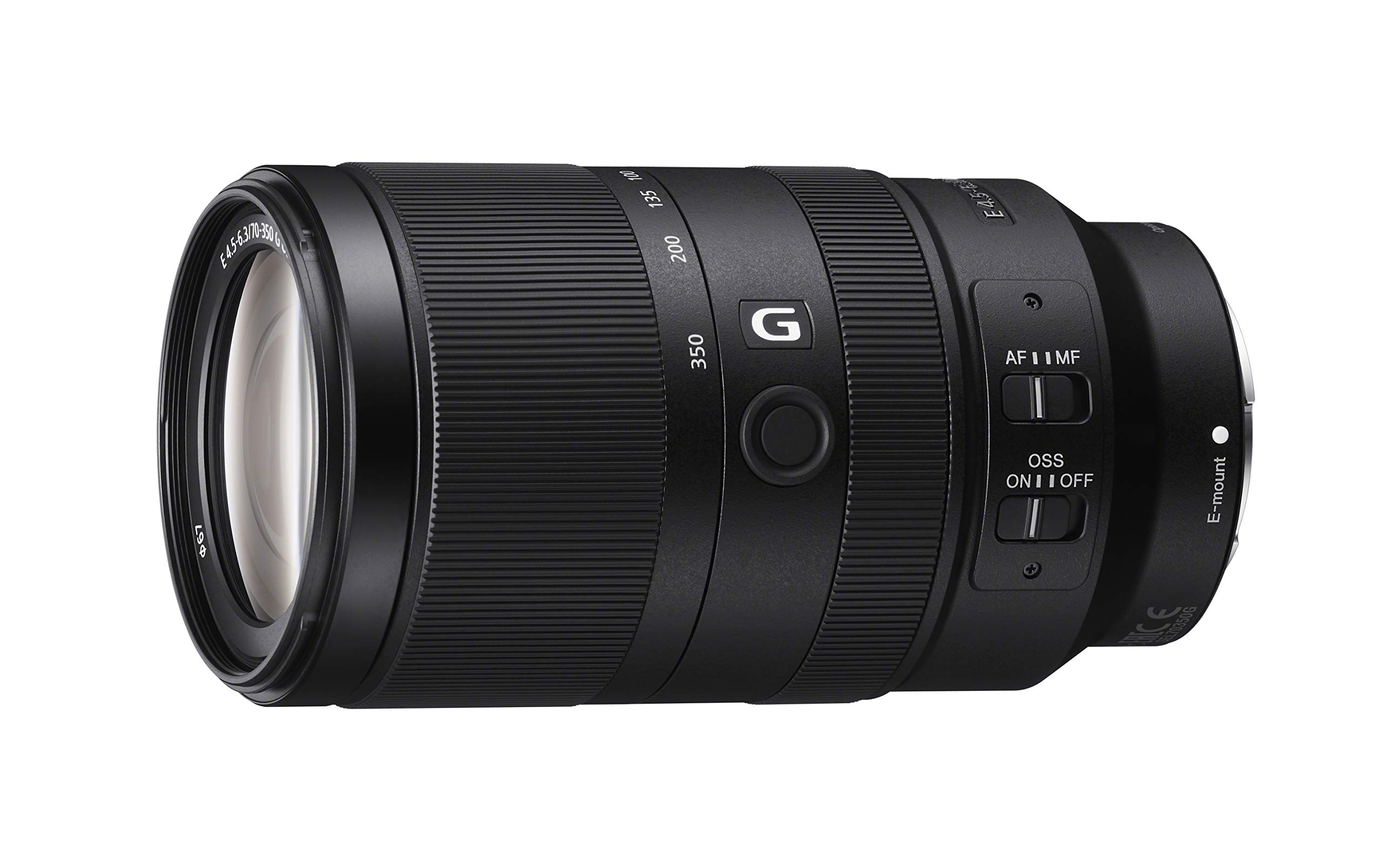 Sony E 70-350mm f/4.5-6.3 G OSS Lens, Telephoto Lens, Black