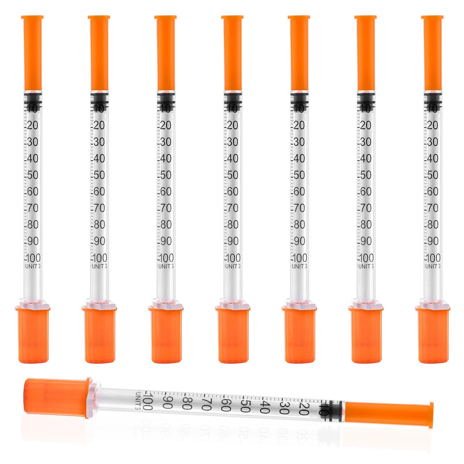 1ml Syringe with Cap, 31G 1/4" 6mm 1cc Syringes, Pack of 20 | Disposable Individ