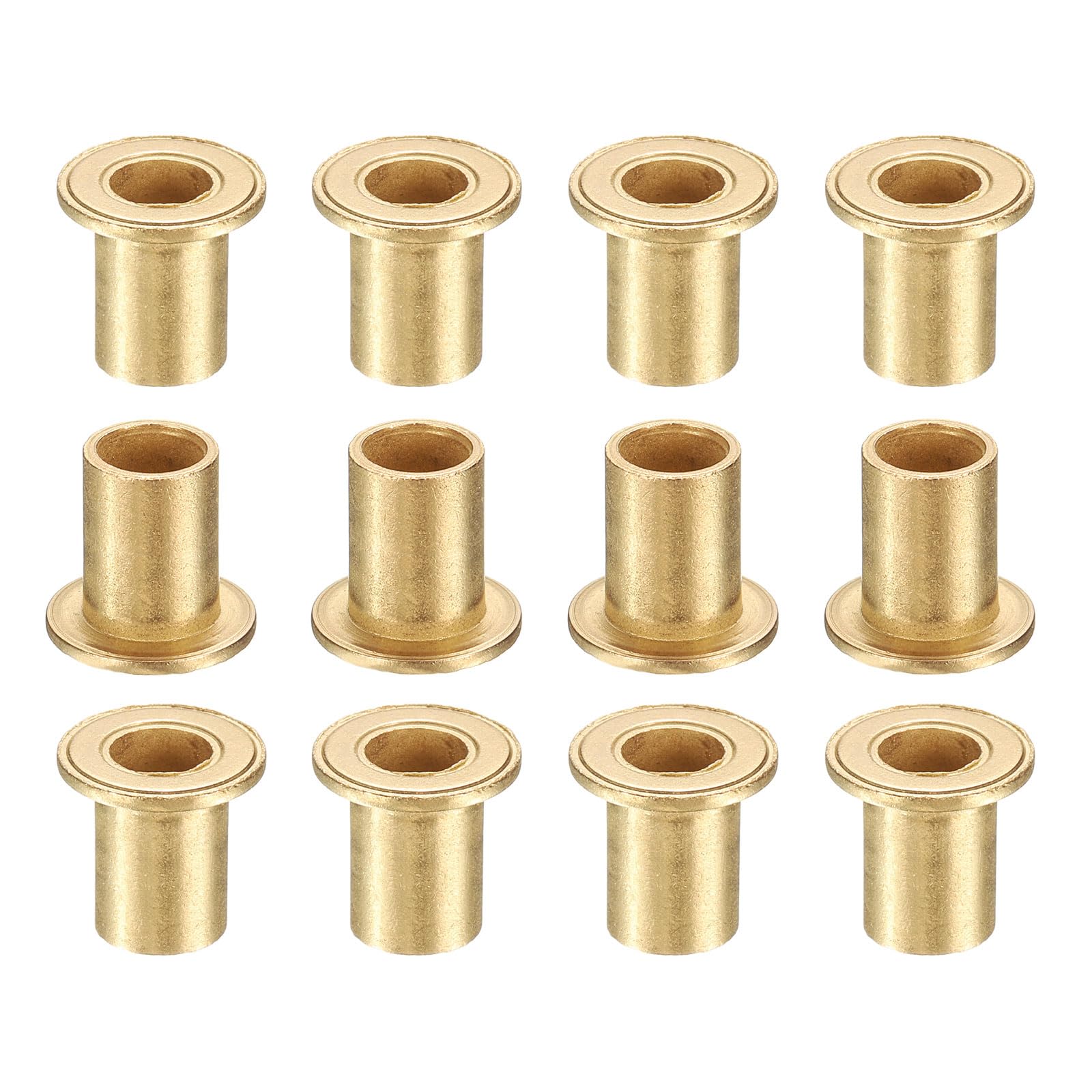 sourcing map 12Pcs Flange Sleeve Bearings 6mm Bore x 8mm OD x 12mm Length | Self