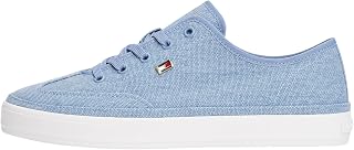 Tommy Hilfiger Damen Vulcanized Sneaker Washed Canvas Low Top