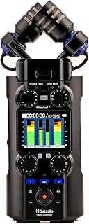 Zoom H5 Studio Handy Recorder for Filmmakers & Musicians | Clip-Free Audio with 32-Bit Float, 6 Tracks, F-Series Preamps, Large Stereo Mics, 2 XLR/TRS Inputs, USB Audio Interface