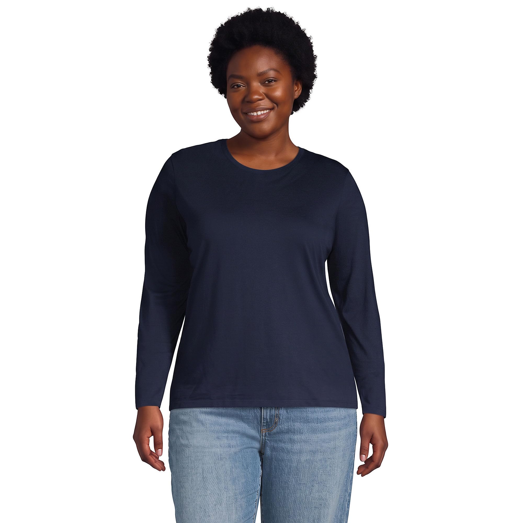 Lands' End Women's Supima Long Sleeve Crew Tee