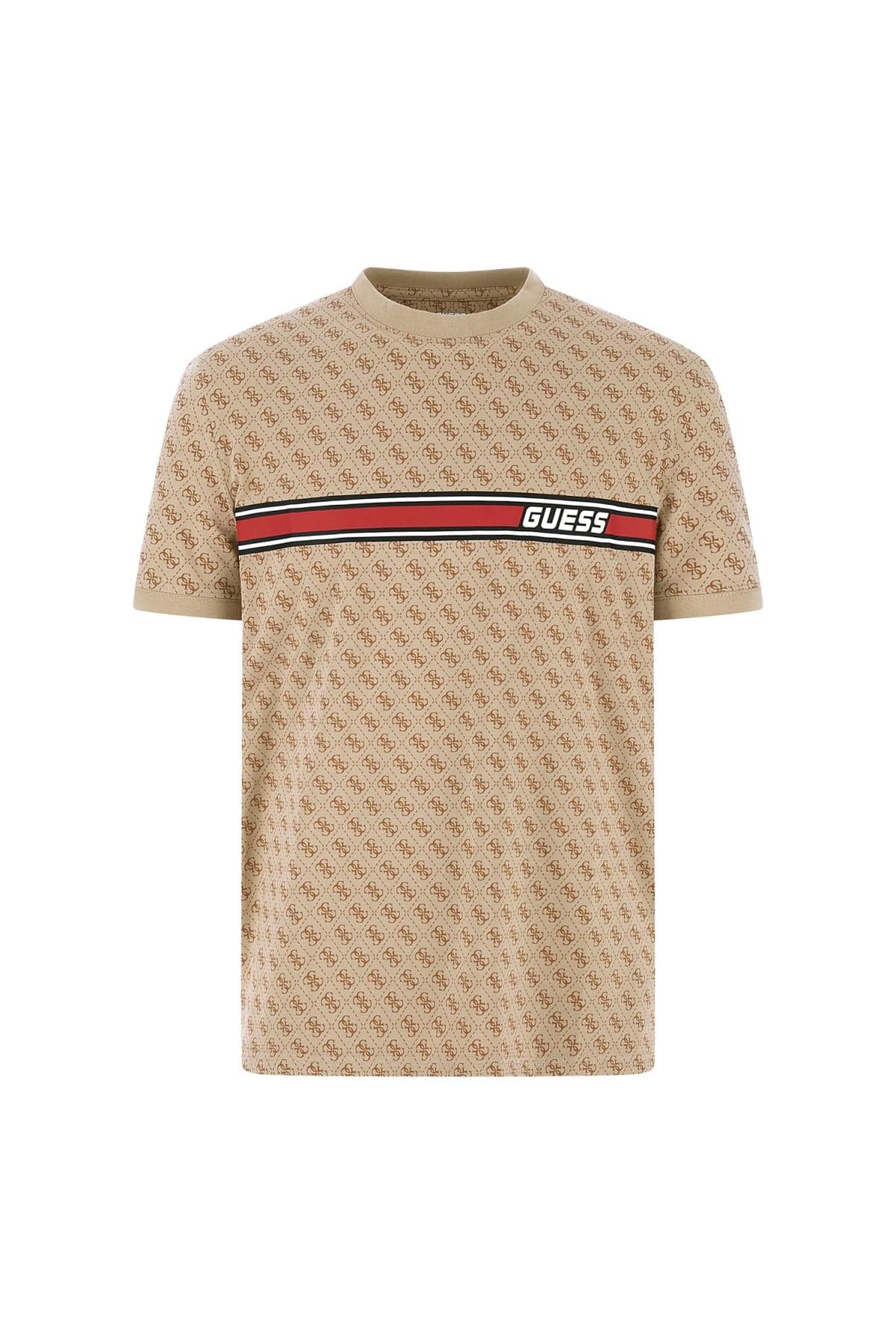 Guess Jamey - T-Shirt Uomo Girocollo con Stampa