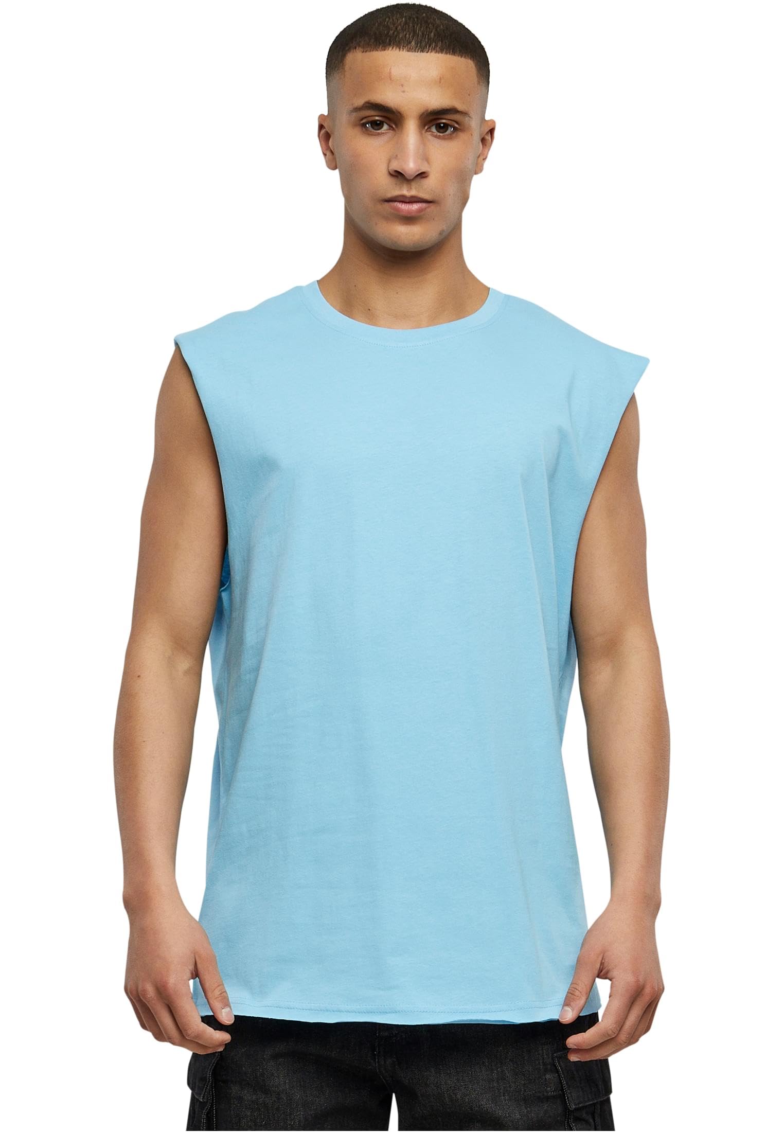 Urban Classics Men's Tank Top with Short Sleeves Black
