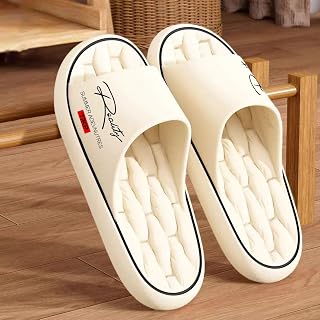 Unisex Cloud Slippers for Women Men, Thick Cushioned Shower Sandals Non-Slip Quick Dry EVA Massage Slippers for Indoor Bathroom Pool Beach