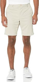 Amazon Essentials Men's Slim-Fit Stretch Golf Shorts, 9" Inseam, Moisture-Wicking, Active Waistband with Pockets