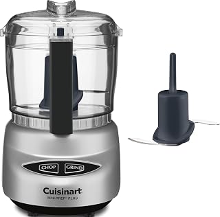 Cuisinart Mini Food Processor, Reversible Blade, 3-Cup Capacity | Mini electric food chopper chops herbs, vegetables & cheese, dishwasher-safe work bowl & lid, DLC-2ABC