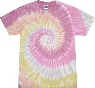 Colortone Unisex Batik T-Shirt 'Swirl' | Batik Shirt S - 5XL with Different Patterns | Flower Power Clothing Women Men Made of Cotton | Hand-Dyed Batik Design, Blue Ocean