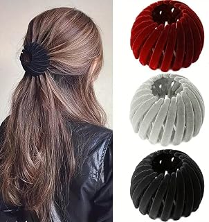 3 Pcs Women Magic Hair Bun Scrunchies Hair Bun Clips for Women Hair Bun Scrunchies Bird Nest for Thick Thin Hair