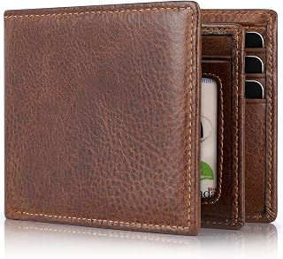Mens Wallet Rfid Blocking Leather Wallet for Men Bifold Wallets