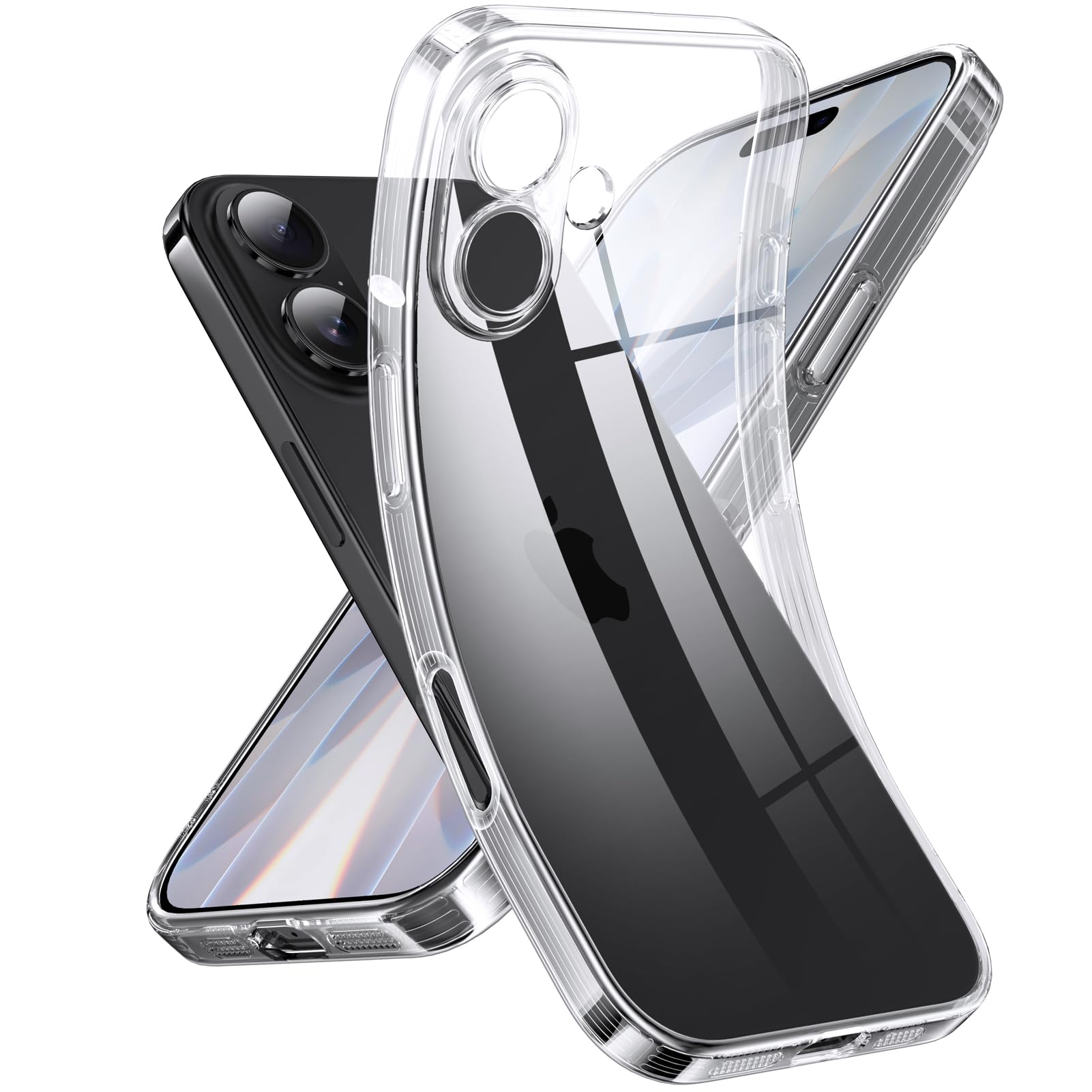 Supdeal iPhone 17 Case Clear Transparent Phone Cover US Military MIL Standard Li