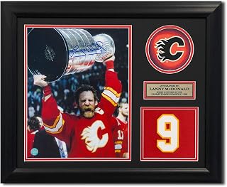 Lanny McDonald Calgary Signed 20x24 Retired Number Frame