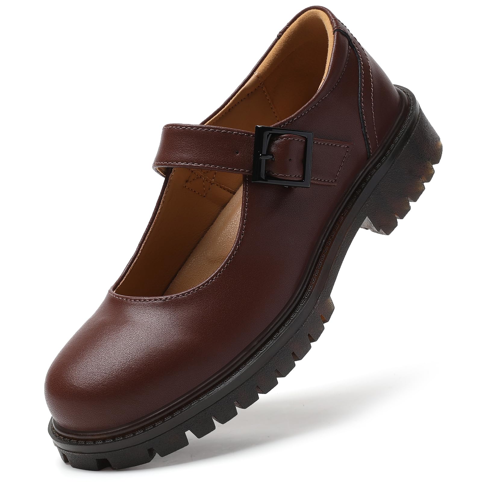 XMM Mary Jane Shoes Women Flat Mary Janes for Womens Comfort Dressy Casual Schoo