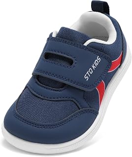 STQ KIDS Toddler Wide Toe Box Shoes Barefoot Boys Girls Sneakers Preschool