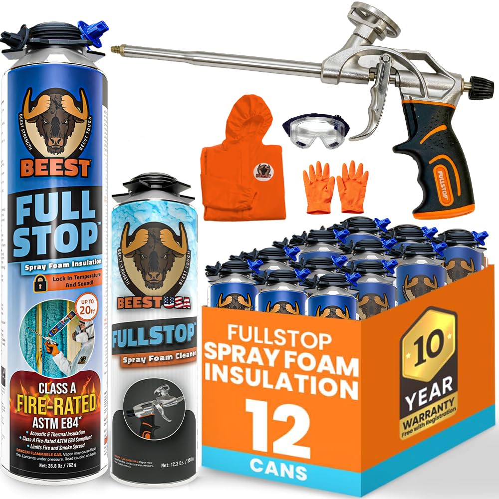 BEEST FullStop Spray Foam Insulation Kit - 240 Board ft/sq.ft. Fire Rated Spray 