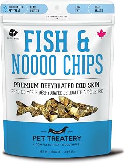 The Granville Island Pet Treatery Dehydrated Cod Skin for Dogs & Cats (2.5 oz, Pack of 1) - Dehydrated Single Ingredient Dog Treats - Natural Dog Treats, Grain Free
