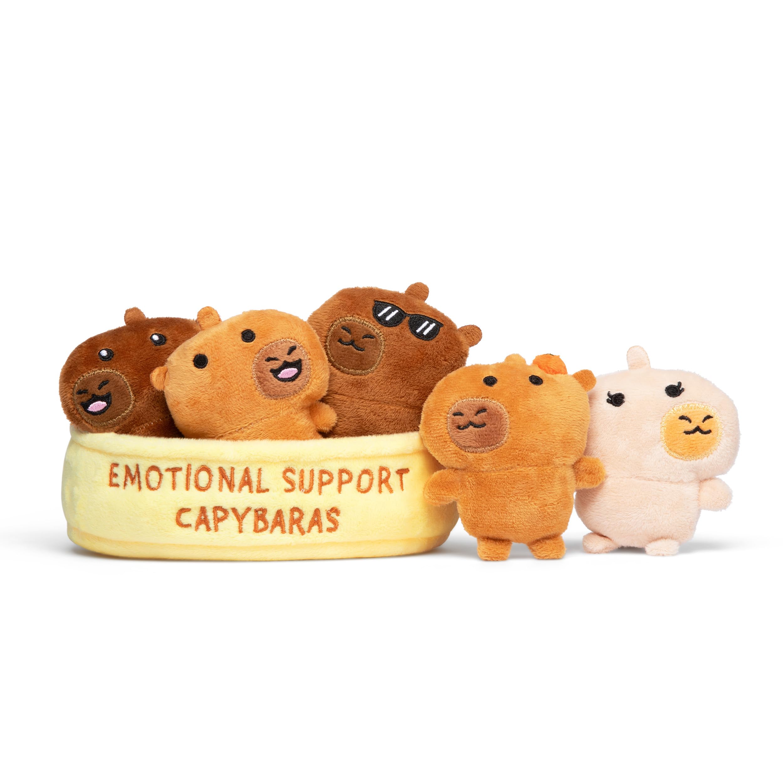 Emotional Support Capybaras, Cuddly Stuffed Animals by Relatable | Squishy Toys 