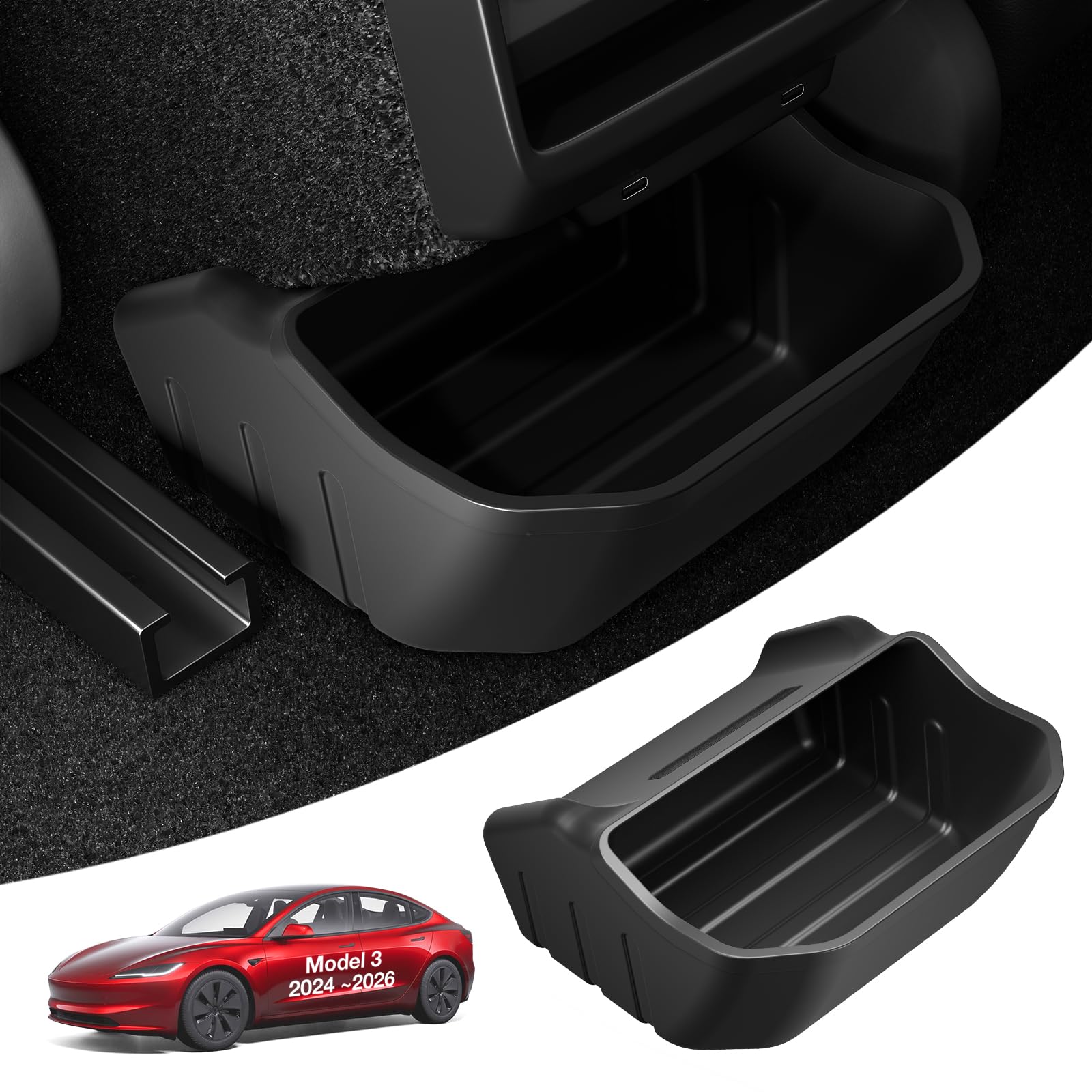 Wigoo for Tesla Model 3 Highland Rear Center Console Organizer