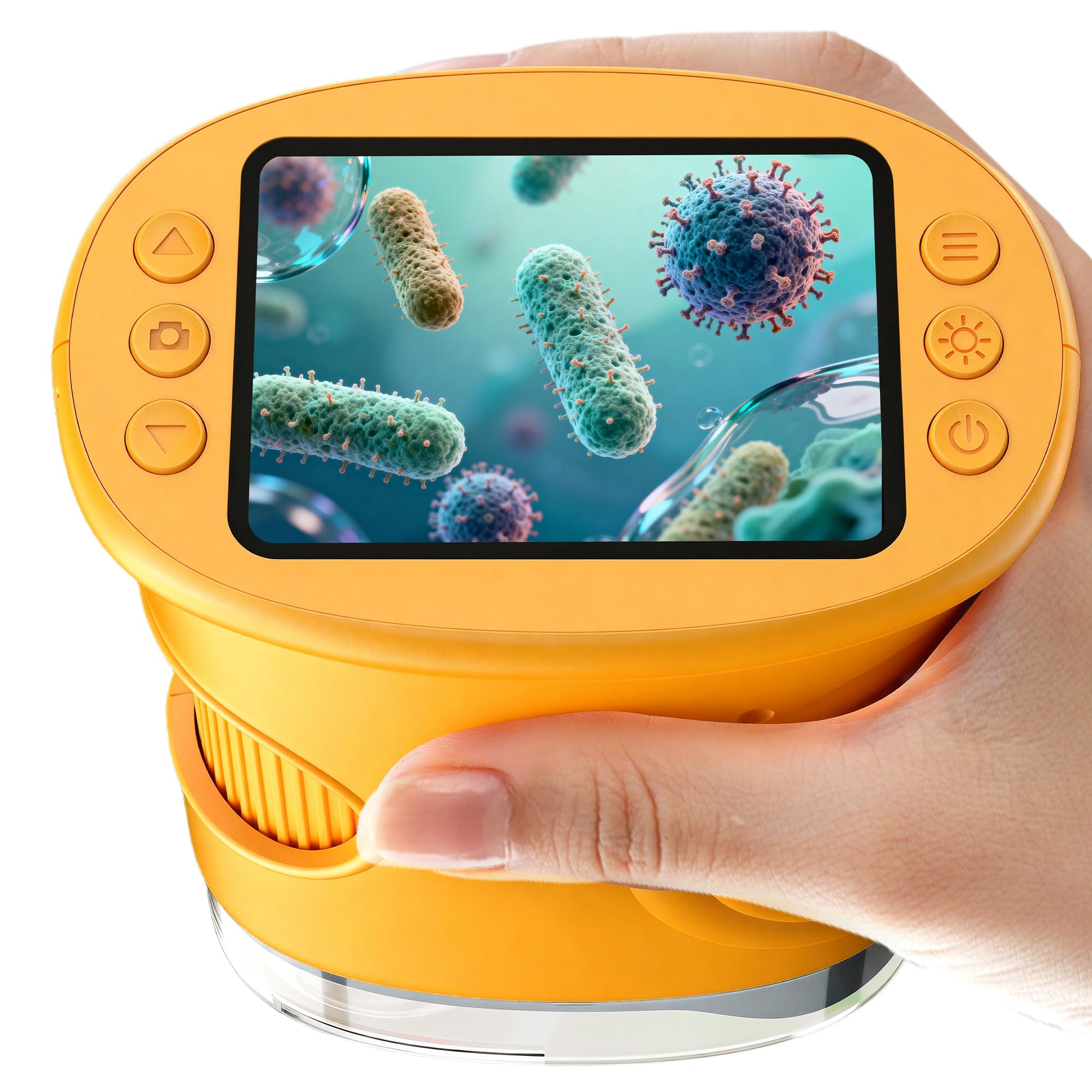 1000X Handheld Digital Microscope for Kids: Portable Miniscope with 2.0" IPS Scr