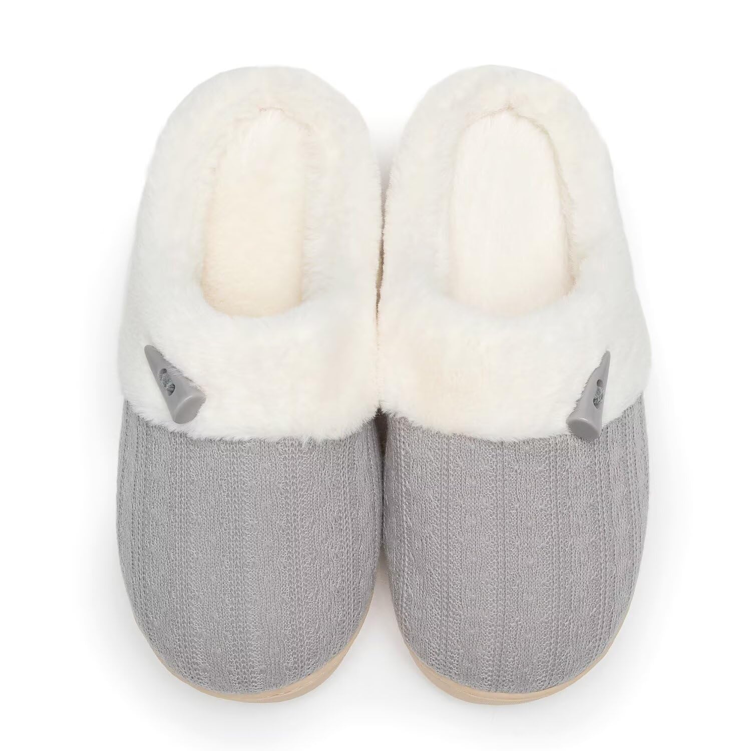 NineCiFun Women's House Slippers Indoor Slippers Non-Slip Warm Plush Winter Slip