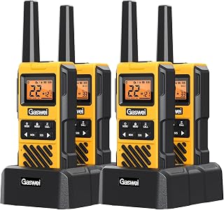 G1pro+ IP67 Waterproof Walkie Talkies Long Range for Adults 2 Way Radios | USB-C Charging,Rechargeable,NOAA Weather Alert,VOX,SOS,FM Radio,Hunting,Camping,Skiing,Hiking,4 Pack