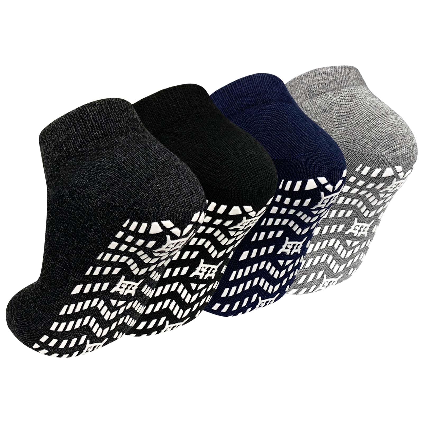 PUTUO Non-Slip Socks for Men Stopper Socks: Non-Slip Socks with Nubs for Men ABS