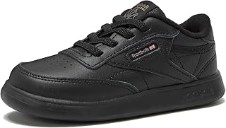 Reebok unisex child Club C Sneaker, Core Black, 9 Toddler US