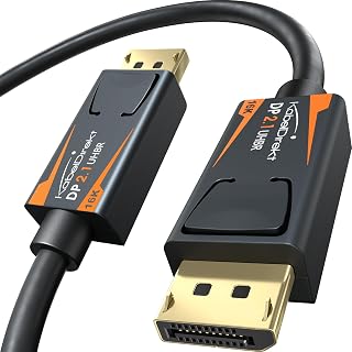 KabelDirekt DisplayPort 2.1 Gaming Cable 16K - 5m - DP80, 80Gbit/s