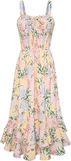 GRACE KARIN Floral Spaghetti Strap Casual Women's Summer Beach Dress