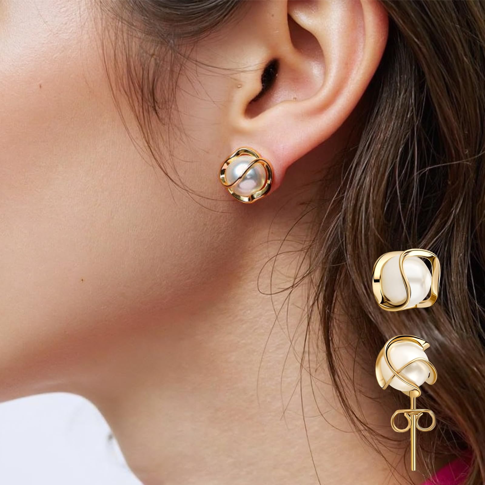 Metal Hollow Flower Earrings Fancy Dangle Floral Earrings for Women Artistic Sta