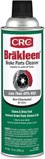CRC Brakleen Brake Parts Cleaner Spray - Non-Chlorinated, Low VOC - 14 oz | Fast-Drying Brake Cleaner, Degreasing & Removal of Oil & Grime from Automotive Brake Parts, Residue Free.