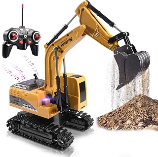 Remote Control Excavator, Beach Excavator Sand Toy Gift for Boys Age 3-7 | Gets kids off screens, Dads and boys age 3-7 will love sharing this realistic rc construction vehicle