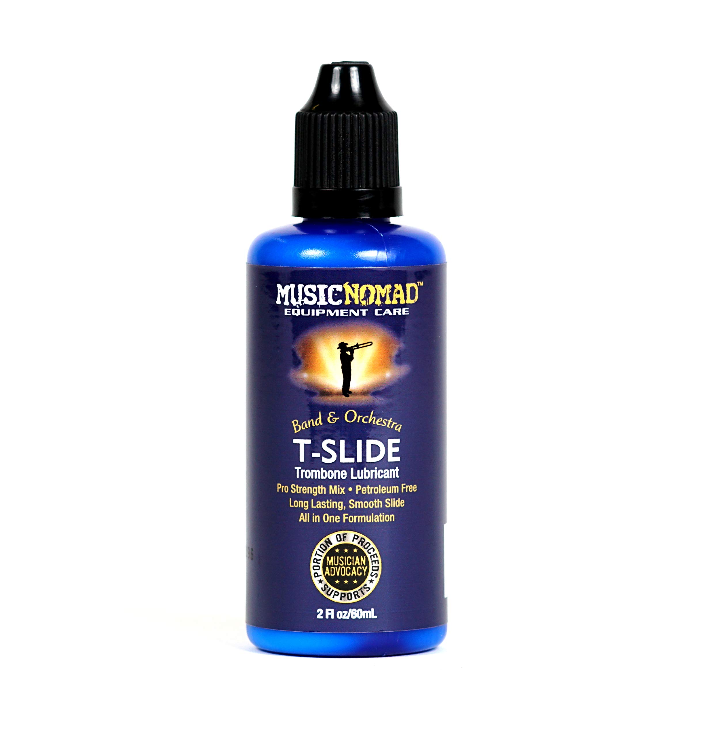 MusicNomad Premium Trombone T-Slide Lubricant 2 oz (MN704) | Long-Lasting Formul