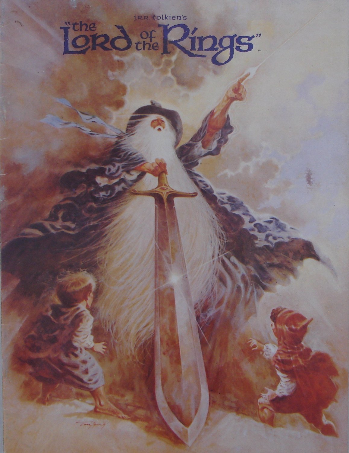 Lord of the Rings 1978 original movie program - NOT A DVD