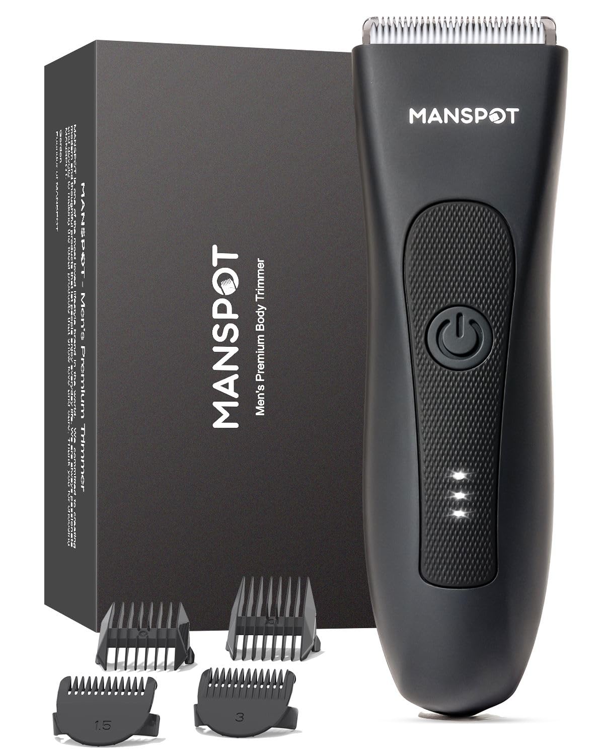 MANSPOT Manscape Groin &amp; Body Hair Trimmer for Men, Electric Pubic Shaver | 