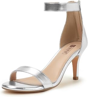 IDIFU Women's 3 Inch Kitten High Heels Dressy Heeled Sandals
