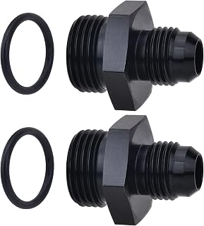EVIL ENERGY 6AN Flare to AN8 ORB Male O-Ring Fitting Adapter 2PCS
