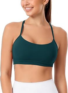 ODODOS Cloud Feeling Y Racerback Reggiseno sportivo da donna senza ferretto imbottito con spalline per yoga