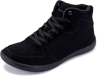 WHITIN Unisex Minimalist Barefoot Inspired Trail Shoes, Black, 11 US Wide