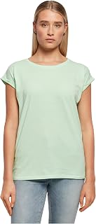 Build Your Brand Women's Ladies Extended Shoulder Tee T-Shirt