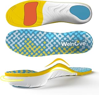 Work Boot Insoles Plantar Fasciitis - Welnove Heavy Duty Inserts for Pain Fatigue Relief, Standing All Day - High Arch Support Shoe Insoles Orthotic for Flat Feet, Achilles Tendonitis, Men Women (XL)