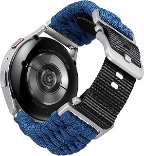 BINLUN Braided Paracord Nylon Watch Strap 18 mm 20 mm 22 mm Fabric Sport Replacement Bands for Smartwatches Compatible with Samsung Galaxy/Ideal for Garmin/Suitable for Huawei