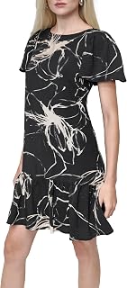 DKNY Fit and Flare Trapeze Women's Cocktail Dress