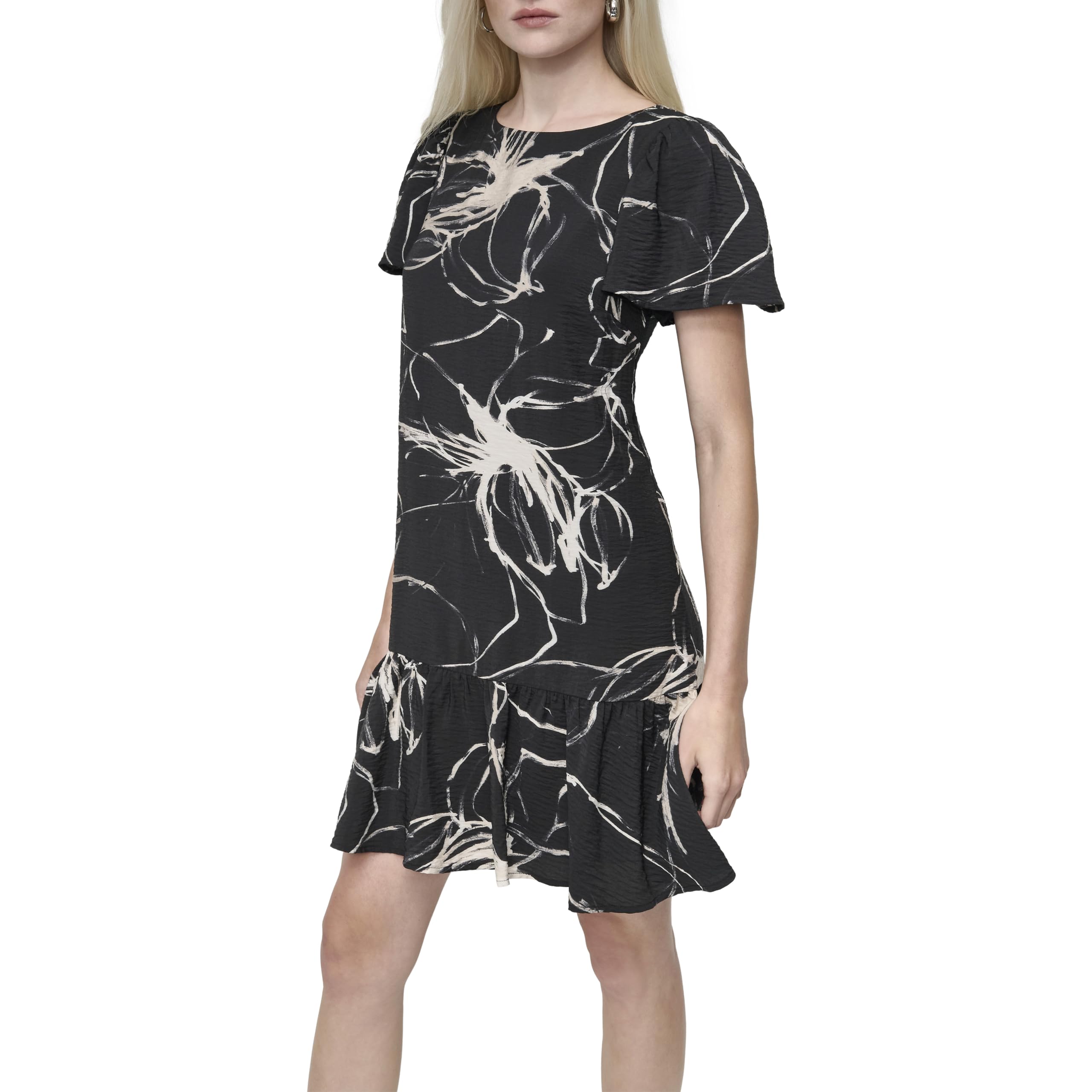 DKNY Fit and Flare Trapeze Women's Cocktail Dress