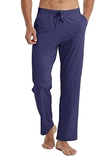 WILLIT Mens Cotton Jogging Bottoms Yoga Pants Workout Open Top Sports Trousers with Pockets