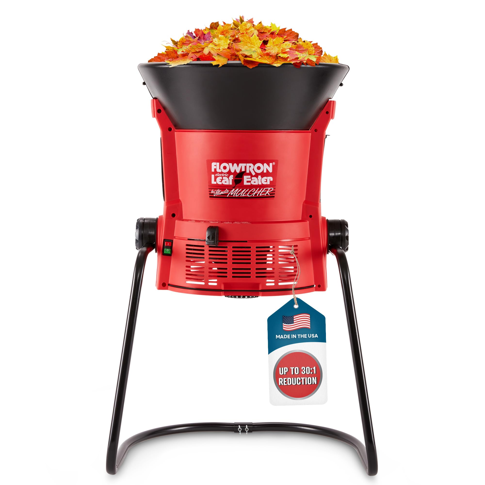 Flowtron Electric Leaf Mulcher and Shredder, 30:1 Ratio, 21 In Funnel | Plug-in 